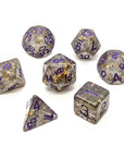 Midas Touch in Grey | Dice Set - Mint & Mustard
