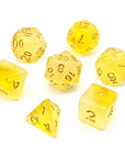 Milky Way Yellow | Dice Set - Mint & Mustard