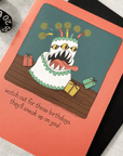Mimic Cake | Birthday Card - Mint & Mustard