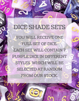 Mystery Dice Shades | Purple - Mint & Mustard
