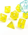 NATURAL 19 - Alchemy Cadmium | Dice Set - Mint & Mustard