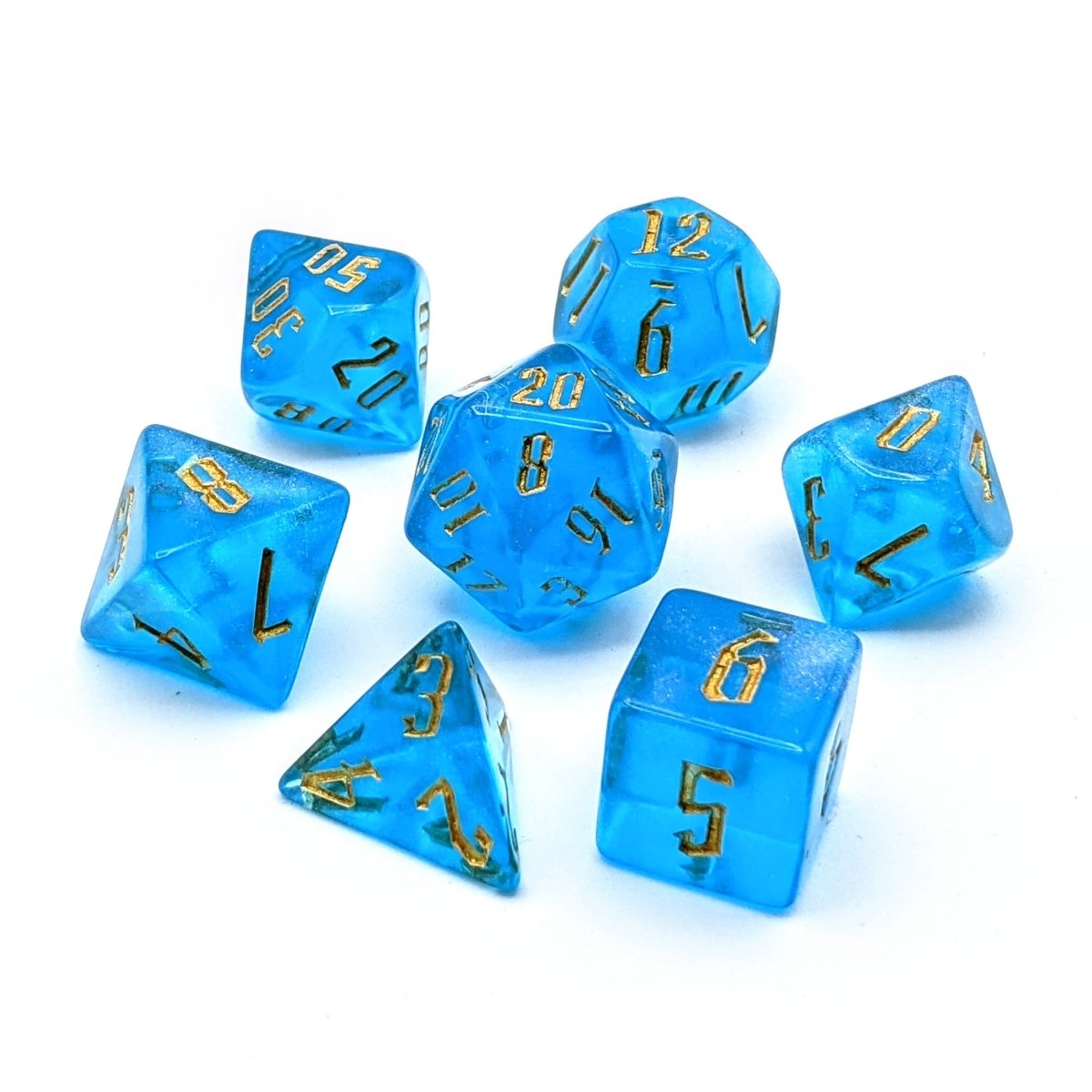 NATURAL 19 - Alchemy Cyan | Dice Set - Mint & Mustard