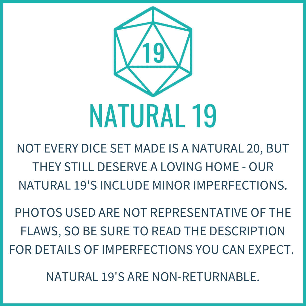 NATURAL 19 - Alchemy Cyan | Dice Set - Mint & Mustard