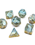 NATURAL 19 - Paradise | Dice Set - Mint & Mustard