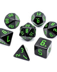 Onyx Green | Dice Set - Mint & Mustard