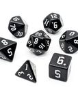 Onyx White | Dice Set - Mint & Mustard