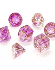 Purple Mist | Dice Set - Mint & Mustard