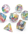 Ribbons of the Fey - Light | Dice Set - Mint & Mustard