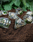Shallow Grave | Dice Set - Mint & Mustard