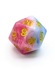 Shark Attack | Dice Set - Mint & Mustard