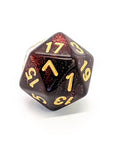 Space Dust Red | Dice Set - Mint & Mustard