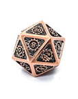 Steampunk Metal Dice | Copper - Mint & Mustard