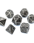 Steampunk Metal Dice | Iron - Mint & Mustard