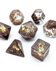 Steampunk Twilight | Dice Set - Mint & Mustard