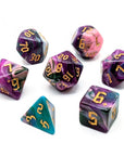 The Luxon | Dice Set - Mint & Mustard