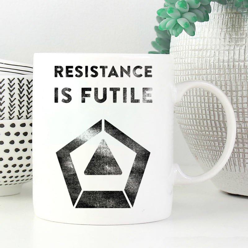 The Resistance Mug | Futile - Mint & Mustard