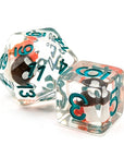 Toadstool Autumn | Dice Set - Mint & Mustard