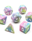 Velvet Rainbow | Matte Dice Set - Mint & Mustard