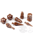 Warrior 8pc Dice Set | Imperial Bronze - Mint & Mustard