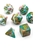 Wild Magic Wildfire | Dice Set - Mint & Mustard