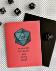 You're a Natural 20 | Greeting Card - Mint & Mustard