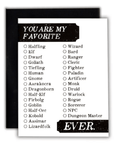 You're My Favourite | Greeting Card - Mint & Mustard