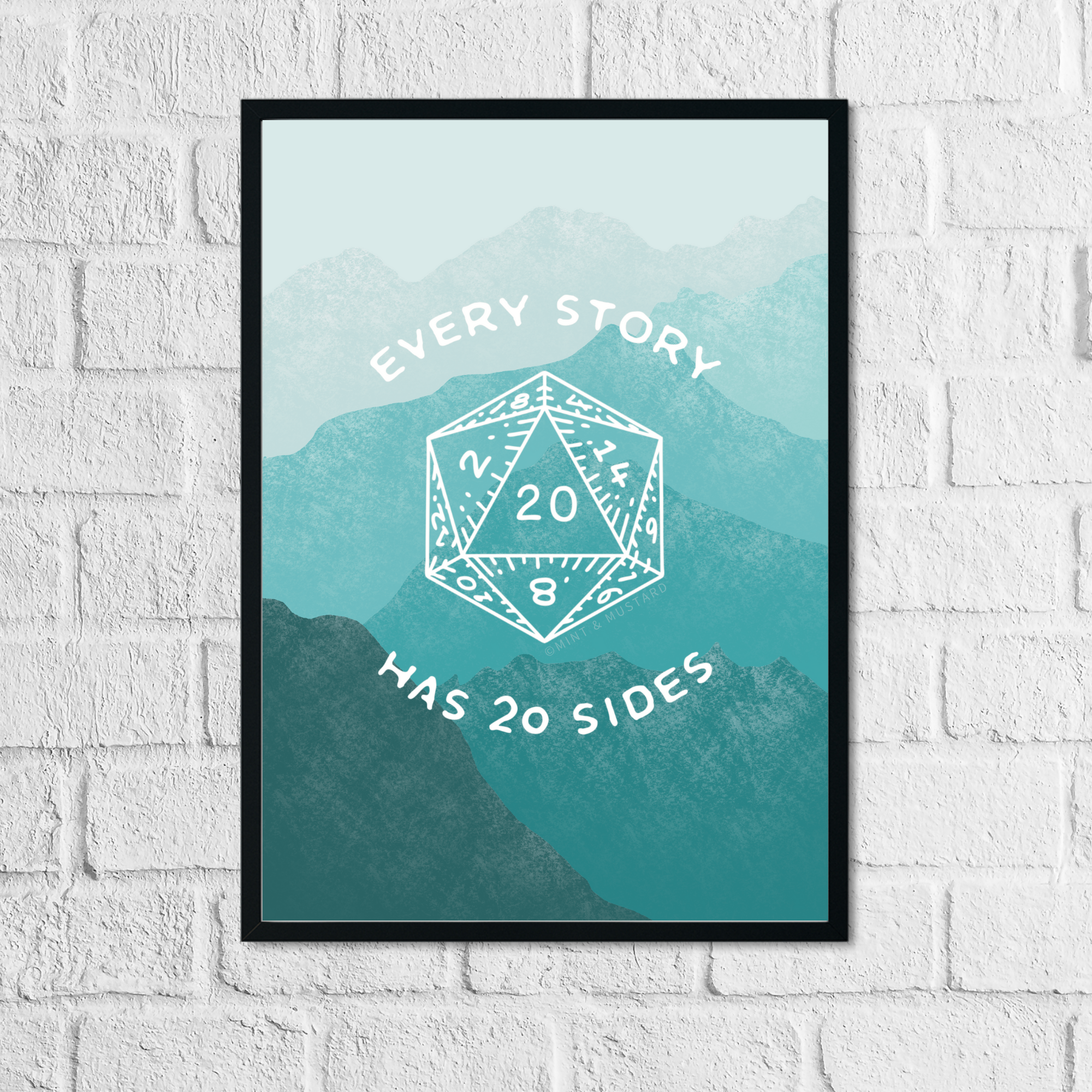 Mint & Mustard Art Prints