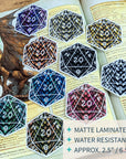 Dragon Scale D20 | Vinyl Sticker