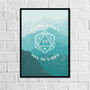 20 Sided Story | Art Print - Mint & Mustard