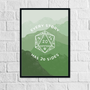 20 Sided Story | Art Print - Mint & Mustard