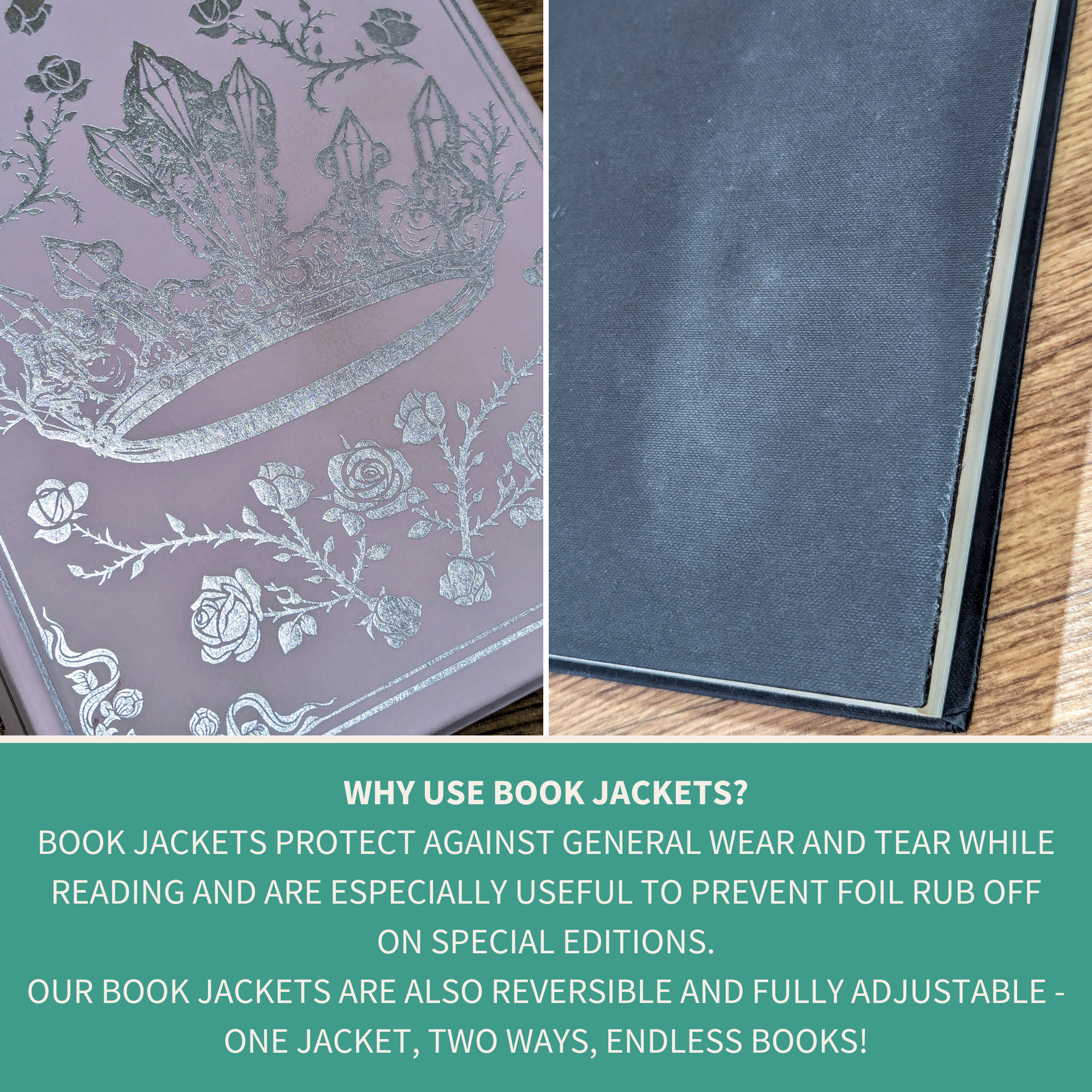 Cast a Spell Purple | Reversible Book Jacket