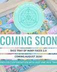 Dice Tray of Many Faces | Rustic Wood