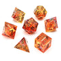 Web of Fire | Premium Sharp Edge Dice Set