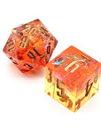 Web of Fire | Premium Sharp Edge Dice Set