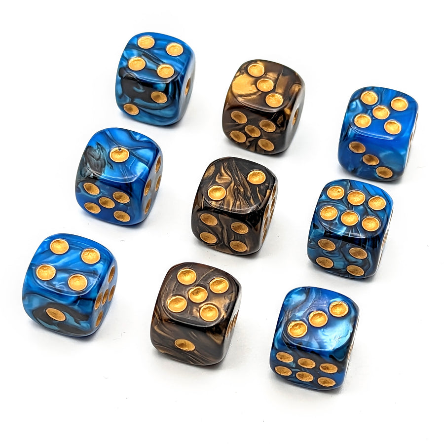Candela Obscura Dice Set | Gilded Sapphire