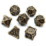 Dragon Bones Metal Dice Set | Bronze