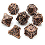 Dragon Bones Metal Dice Set | Copper