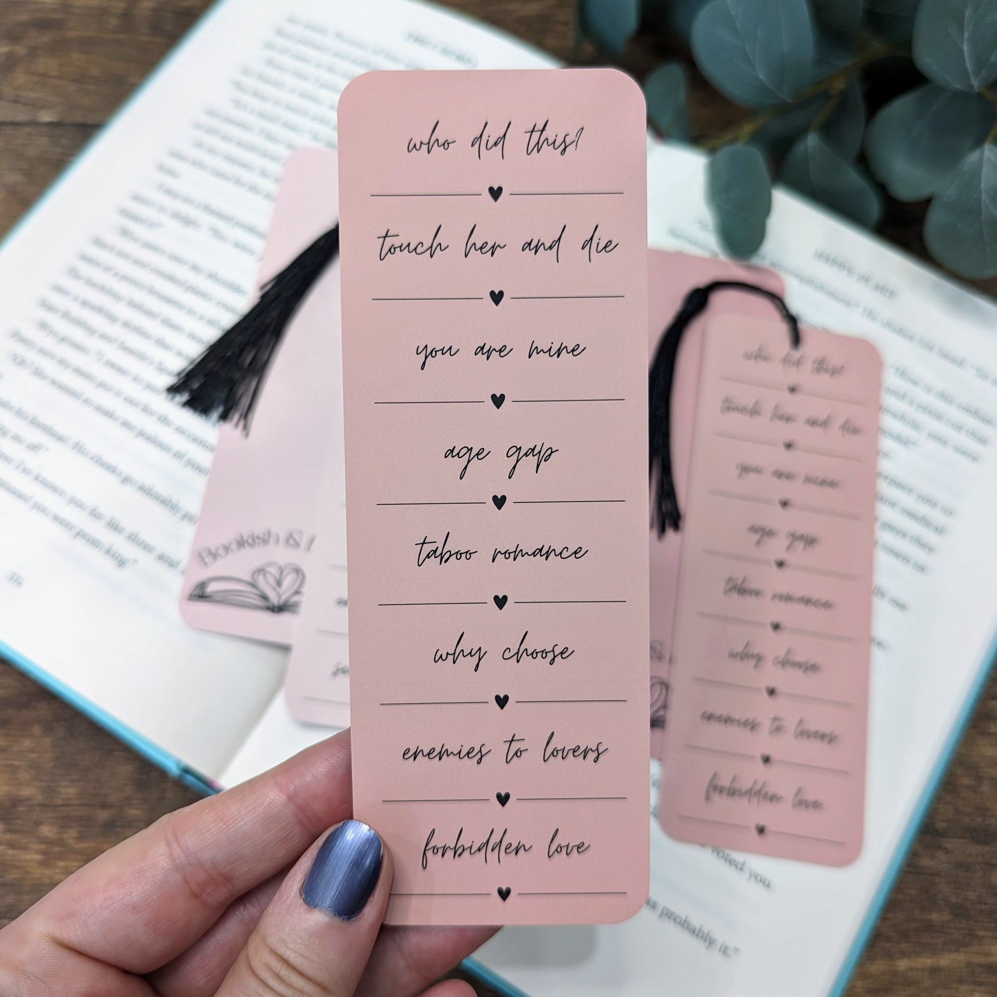 Romance Tropes Bookmarks