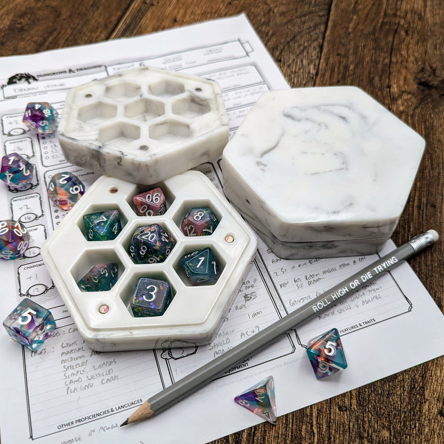 Dice Box | Marble Resin