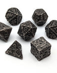 Dragon Wings Metal Dice Set | Iron