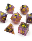 Moonstone | Premium Sharp Edge Dice Set