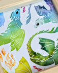 Watercolour Dragons | Dice Tray Insert