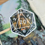 Favoured Terrain D20 | Vinyl Sticker