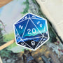 Favoured Terrain D20 | Vinyl Sticker