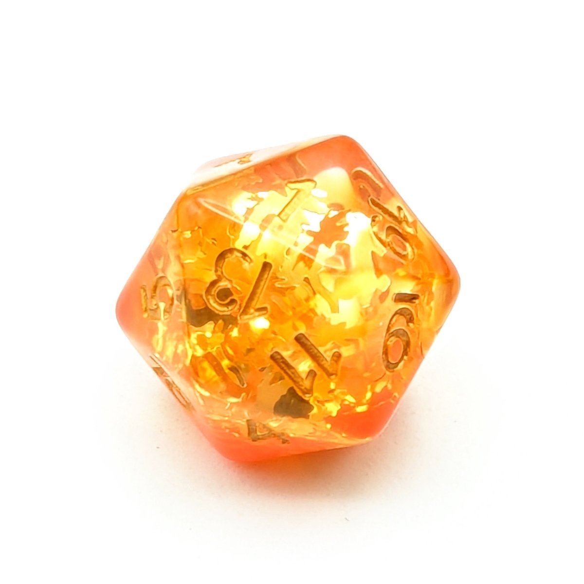 Autumn Leaves | Dice Set - Mint & Mustard