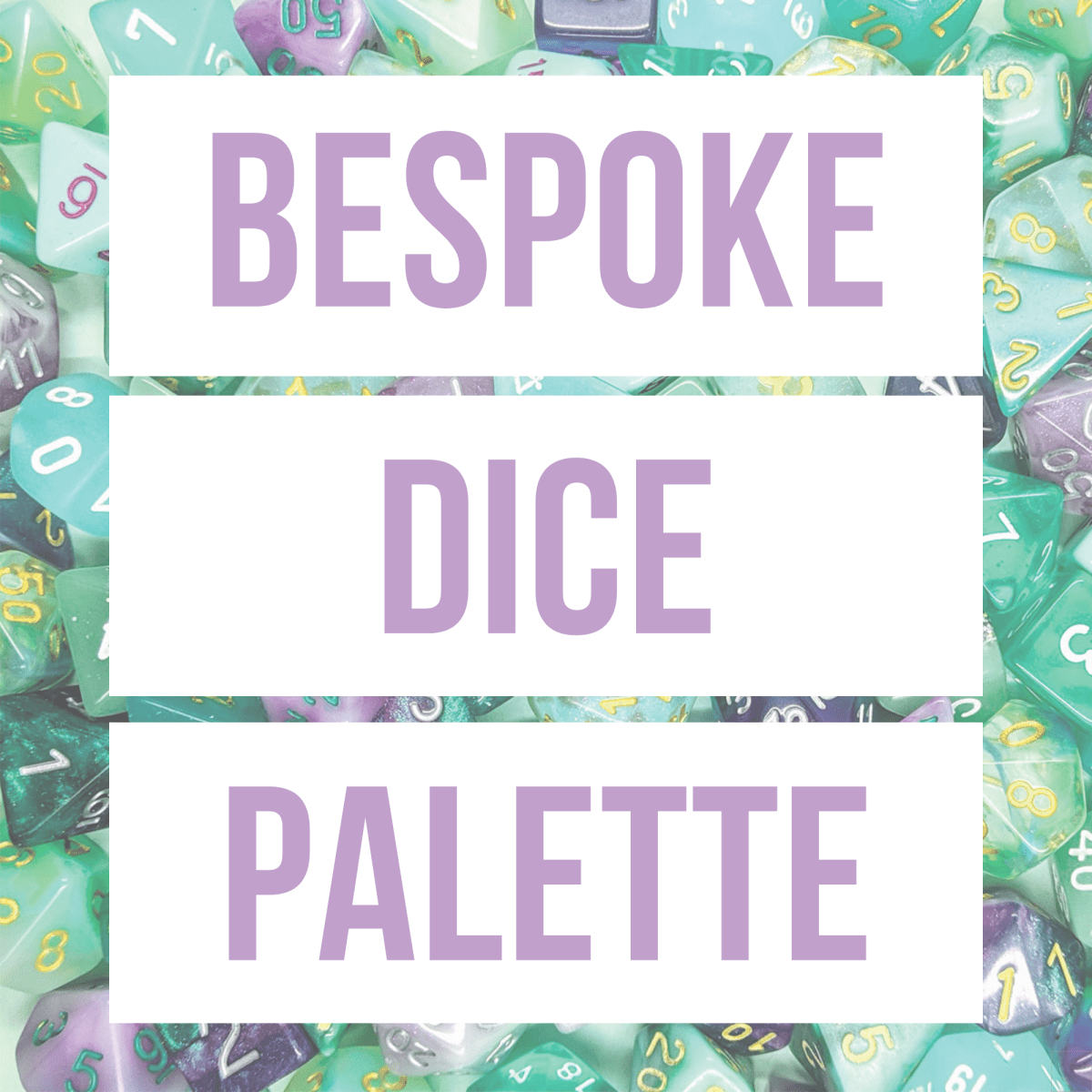 Bespoke Dice Palette - Mint & Mustard