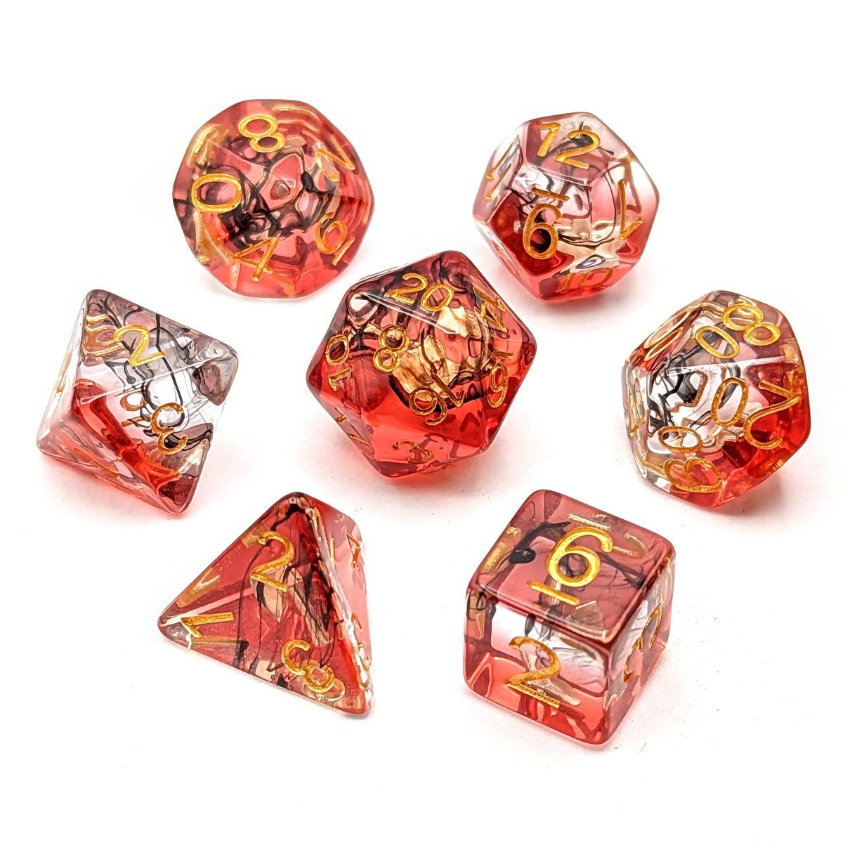 Bloodied Axe | Dice Set - Mint & Mustard