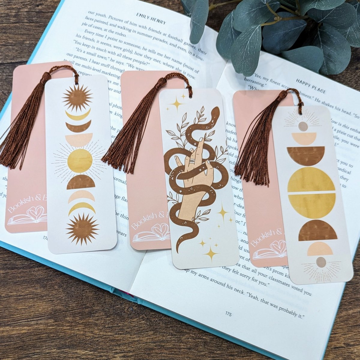 Bohemian Bookmarks - Mint & Mustard