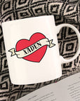 Book Boyfriend Mug - Mint & Mustard