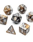 Bronze Steel | Dice Set - Mint & Mustard
